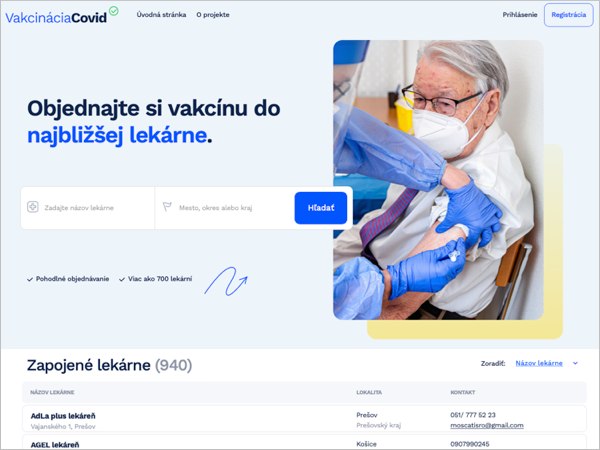 Web portal VakcináciaCovid